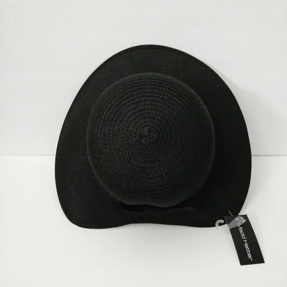 Madd Hatter Straw Black Hat - Picture 5 of 10
